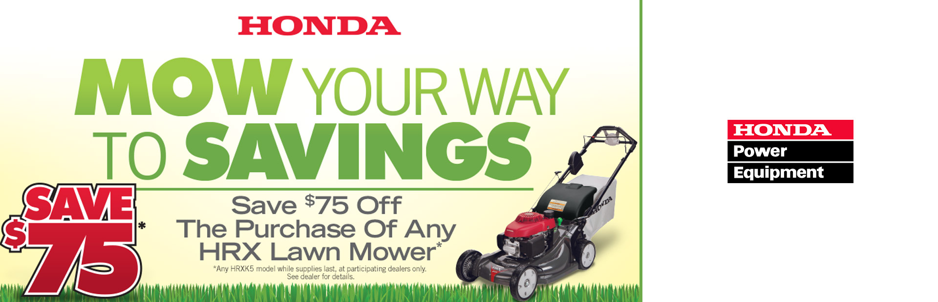 Honda Power Equipment: Mow Your Way To Savings
